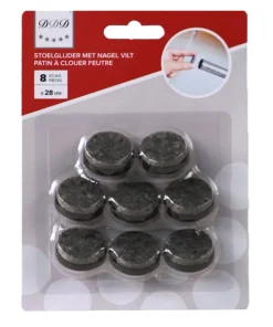 8 pieces feutre patin a clouer 28 mm