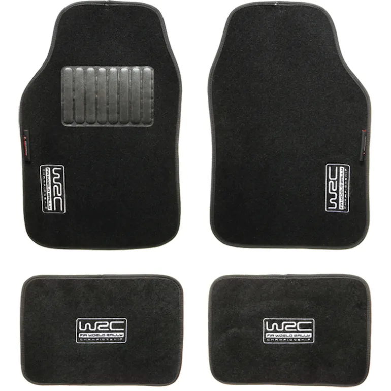 4 tapis de sol noirs