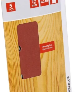 5 x papier abrasif 93 x 187 mm K240