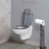 Abattant de toilette grafic line newspaper