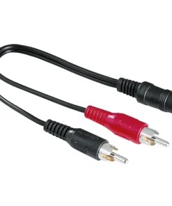 Adapteur audio 2 rca- cable jack 3,5 f