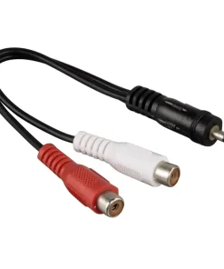 Adapteur audio 2 x rca 3,5 mm jack