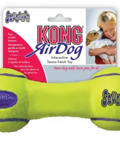 Air squeaker dumbell jaune M