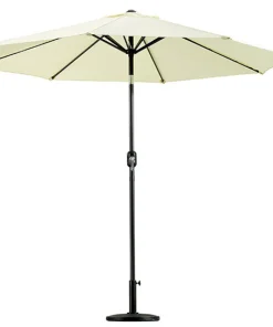 Aluminium parasol tilt beige 2 m