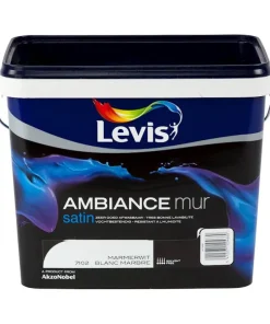 Ambiance mur satin blanc marbre 5 L