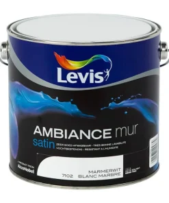 Ambiance mur satin blanc marbre 2,5 L