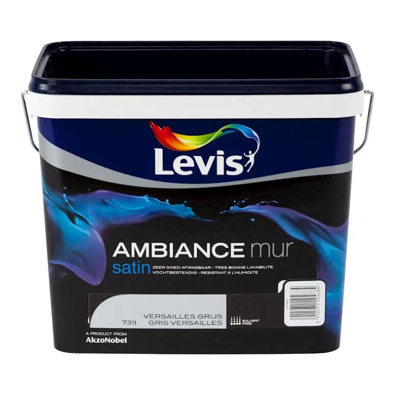 Ambiance mur satin versaille gris 5 L
