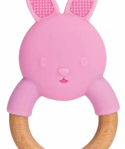 Anneau dentition lapin bois/silicone