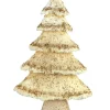 Arbre noële creme et or L