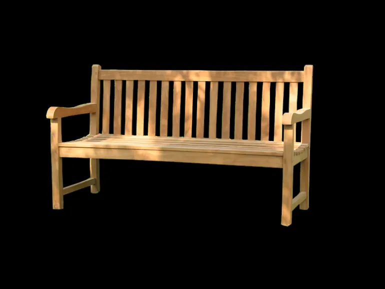 Banc jardin teak Seattle 150 cm