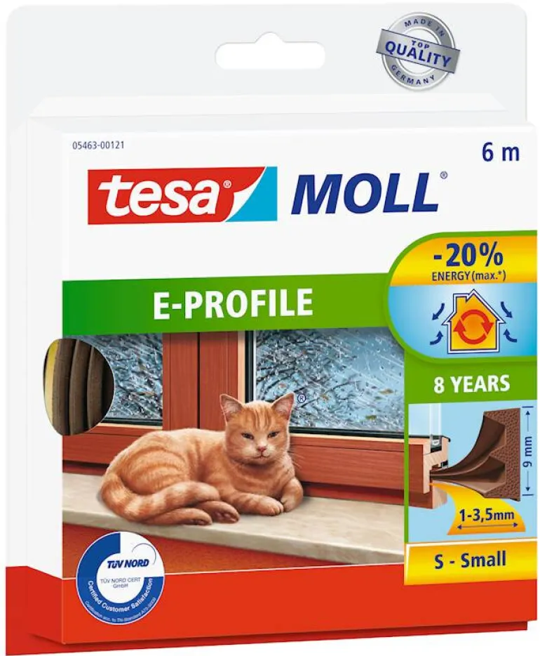 Bande d'étanchéité 9 mm x 6 m brun