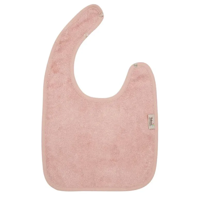 Bavoir grand avec Pressions 26x38 cm Misty Rose