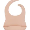 Bavoir Silicone Pale Pink