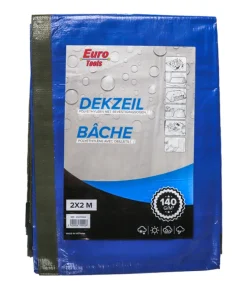 Bâche 2x2m 140g vert/bleu