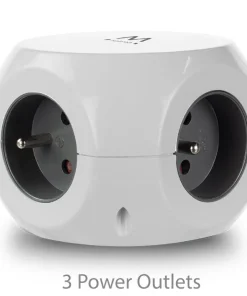 Bloc multiprise cubique compact avec des ports USB EW3952