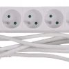 Bloc multi-prises avec corde 1,5 m blanc 4 x 16 A