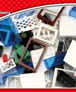 Blocs de construction Vitres & Portes 120 pièces