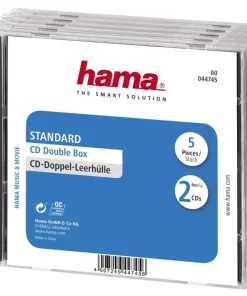 Boîte cd double 5 pièces noir