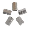 Bouche valve piston argent 5 pièces