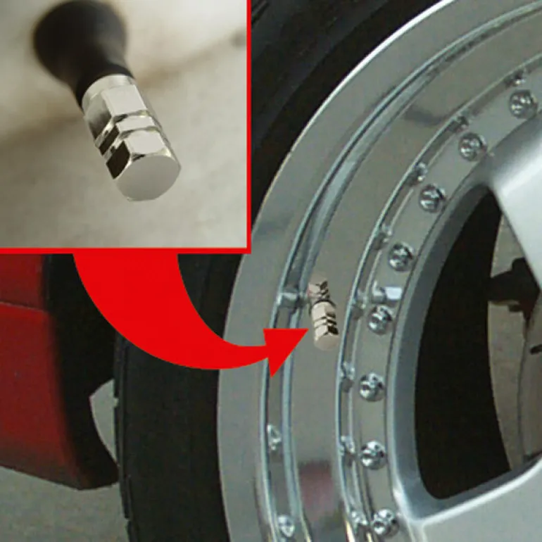 Bouche valve piston rouge 5 pièces