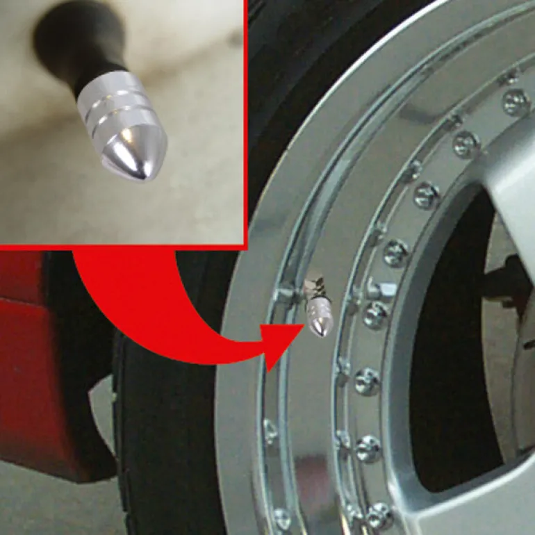 Bouchons de valve argent 5 pièces