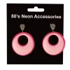 Boucles d'Oreilles Fluo Fuchsia
