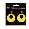 Boucles d'Oreilles Fluo Jaune