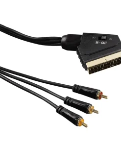 Cable audio/video scart 3 RCA 1,5 m 3 star