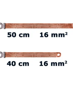 Cable de masse plat 40 cm