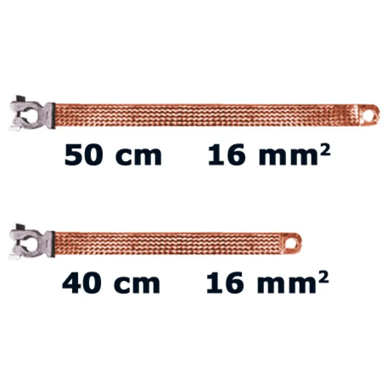 Cable de masse plat 40 cm