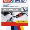 Cable Manager 12 mm x 20 cm blanc - noir - bleu - rouge - jaune
