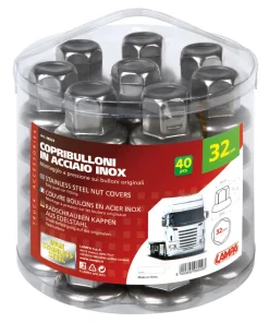 Cache Ecrous RVS x40 32mm