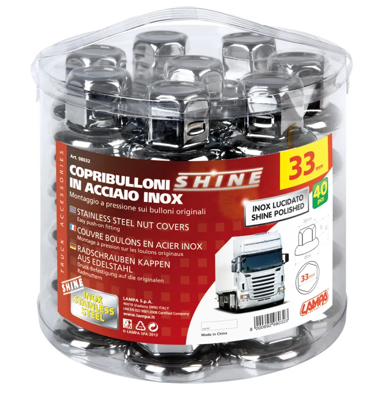 Cache Ecrous RVS x40 33mm