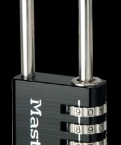 Cadenas 40 mm aluminium 6 mm diamètre noir