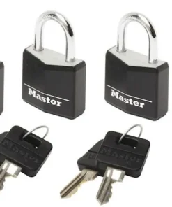 Cadenas 20 mm aluminium diamètre 3 mm noir