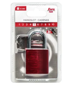 Cadenas XL 40 mm rood + 2 clés