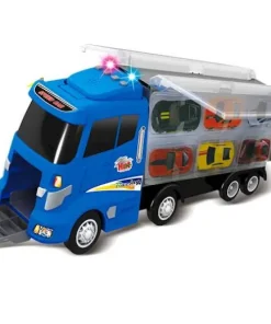 Camion avec 6 petites voitures