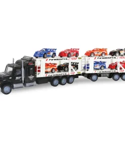 Camion avec 8 voitures