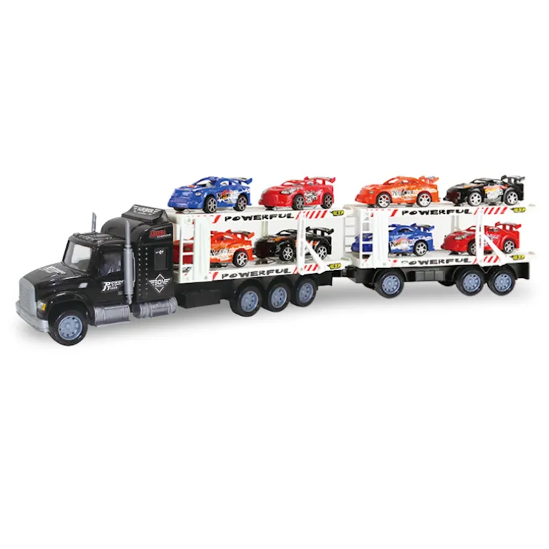 Camion avec 8 voitures