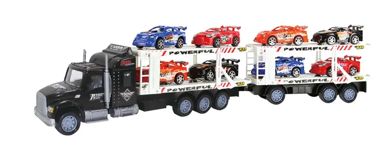 Camion avec 8 voitures