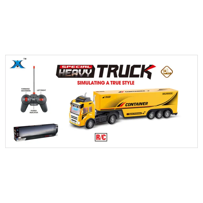 Camion jaune 60 cm avec son et lumière