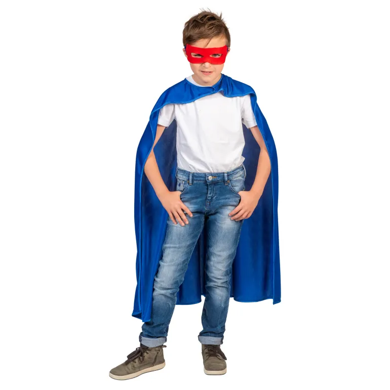 Cape Superhero Bleu