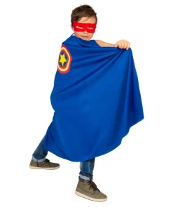 Cape Superhero Bleu