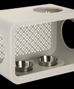 Cat cube dinner dune grey