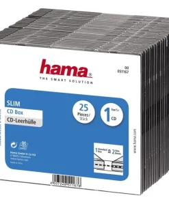 Cd slim box 25-pack couleur