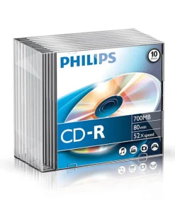 CD-R 80 min / 700 MB slim case 10 pièces