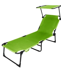 Chaise longue Cuba apple green 187x56x30 cm