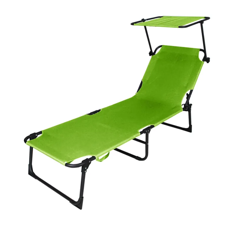 Chaise longue Cuba apple green 187x56x30 cm