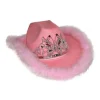 Chapeau Cowgirl Barbie - Rose
