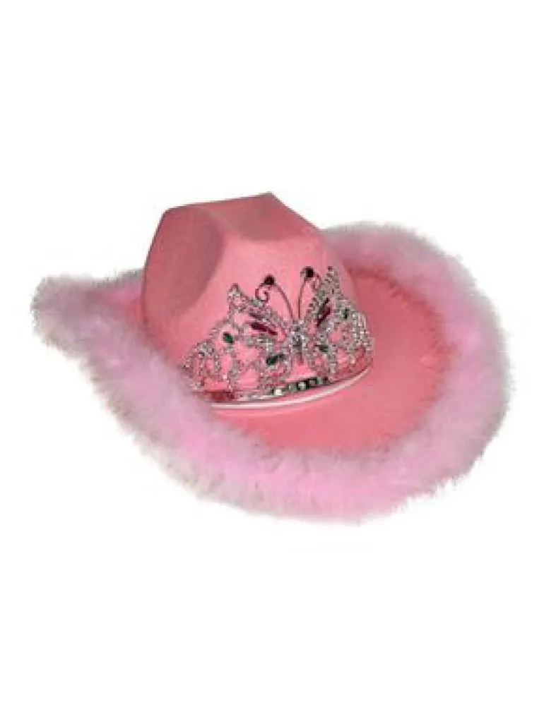 Chapeau Cowgirl Barbie - Rose